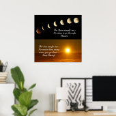 Sun Moon Spiritueel Inspirerend Quote Poster (Thuiskantoor)