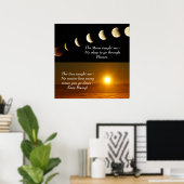 Sun Moon Spiritueel Inspirerend Quote Poster (Thuiskantoor)