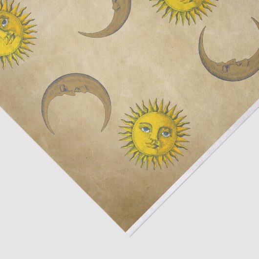 Sun Moon staat voor kunsthandtekening Tissuepapier (Detail)