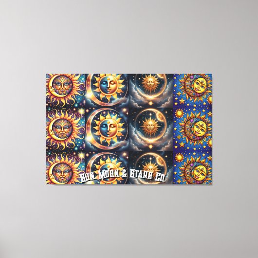 Sun, Moon & Star Co. Canvas Afdruk (Voorkant)