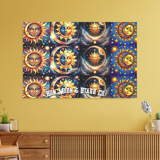 Sun, Moon & Star Co. Canvas Afdruk (Insitu (Woonkamer))