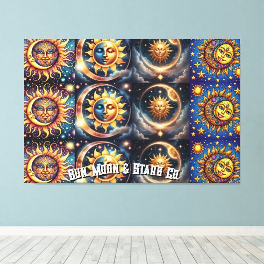 Sun, Moon & Star Co. Canvas Afdruk (Insitu (Houten vloer))