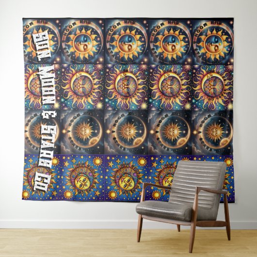 Sun, Moon & Star Co. Wandkleed (In Situ (horizontaal))