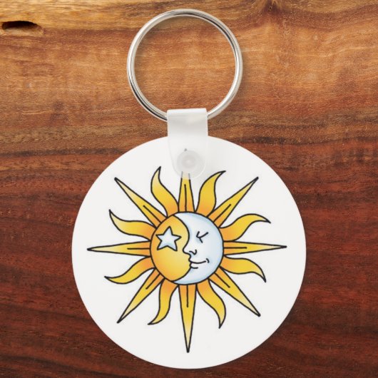 Sun Moon & Star Sleutelhanger (Voorkant)