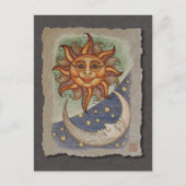 Sun Moon & Stars Briefkaart (Voorkant)