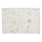 Sun Moon Stars Celestial Mystic Pattern Kussensloop (Voorkant)
