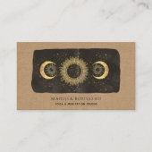 Sun Moon Stars Celestial Yoga Studio Visitekaartje (Voorkant)