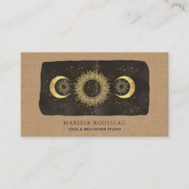Sun Moon Stars Celestial Yoga Studio Visitekaartje