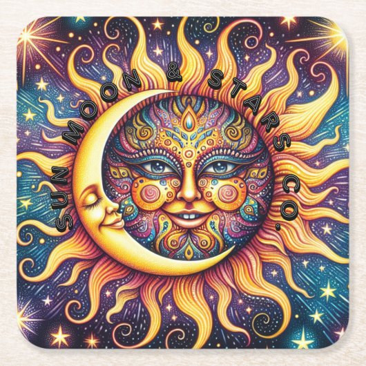 Sun, Moon & Stars Co. Onderzetter Set (Voorkant)