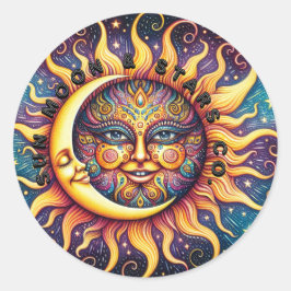 Sun, Moon & Stars Co. Ronde Sticker