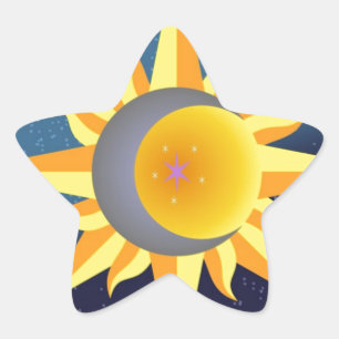 SUN MOON STARS FUSIE ABSTRACT STER STICKER