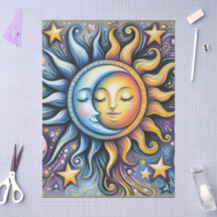 Sun Moon Stars grillige ontkoppeling Tissuepapier
