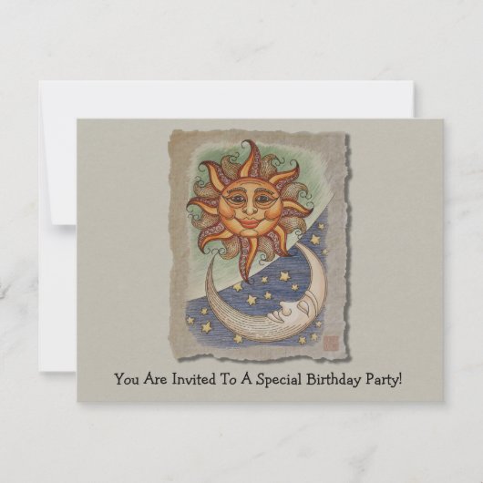 Sun Moon & Stars Kaart (Voorkant)