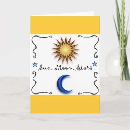 Sun Moon Stars Kaart (Voorkant)