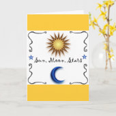 Sun Moon Stars Kaart (Gele Bloem)