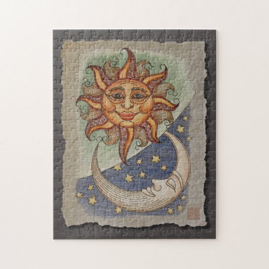 Sun Moon & Stars Legpuzzel (Verticaal)