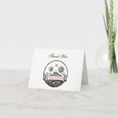 Sun Moon Stars Ocean Planet Earth Tekening Bedankkaart (Voorkant)