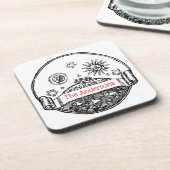 Sun Moon Stars Ocean Planet Earth Tekening Drankjes Onderzetter (Linkerzijde)