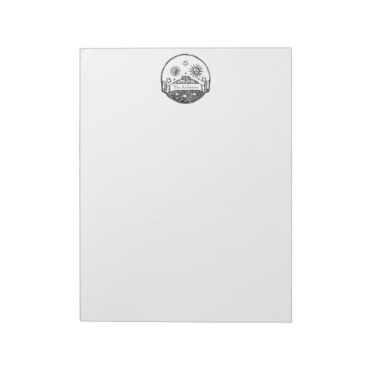 Sun Moon Stars Ocean Planet Earth Tekening Notitieblok (Linkerzijde)