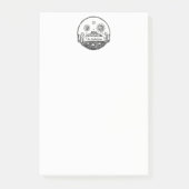  Sun Moon Stars Ocean Planet Earth Tekening Post-it® Notes (Voorkant)