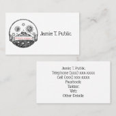  Sun Moon Stars Ocean Planet Earth Tekening Visitekaartje (Voorkant / Achterkant)