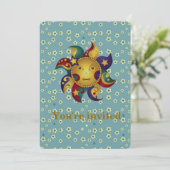 Sun Moon Stars Party nodigt uit Kaart (Staand voorkant)