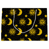 Sun Moon Stars Patroon Groot Cadeauzakje (Voorkant)