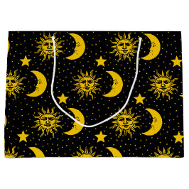  Sun Moon Stars Patroon Groot Cadeauzakje