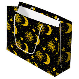 Sun Moon Stars Patroon Groot Cadeauzakje