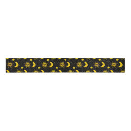  Sun Moon Stars Patroon Grosgrain Lint