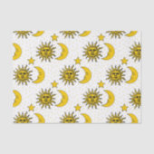 Sun Moon Stars Patroon Tissuepapier (Voorkant)