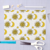 Sun Moon Stars Patroon Tissuepapier (Craft)