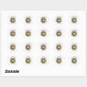 Sun Moon Stars Ronde Sticker (Vel)