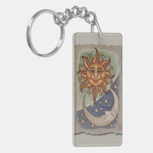 Sun Moon & Stars Sleutelhanger (Voorkant Links)