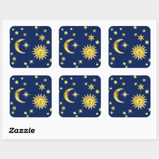 Sun, Moon & Stars Sticker (Vel)