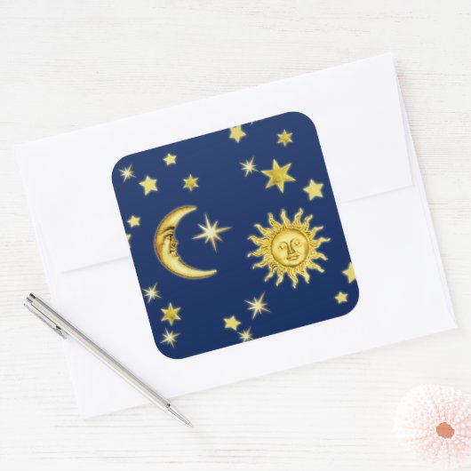 Sun, Moon & Stars Sticker (Envelop)