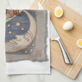 Sun Moon & Stars Theedoek (Quarter Fold)