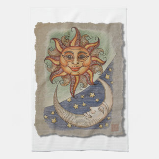 Sun Moon & Stars Theedoek