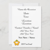 Sun Moon Stars Uitnodiging (Achterkant)