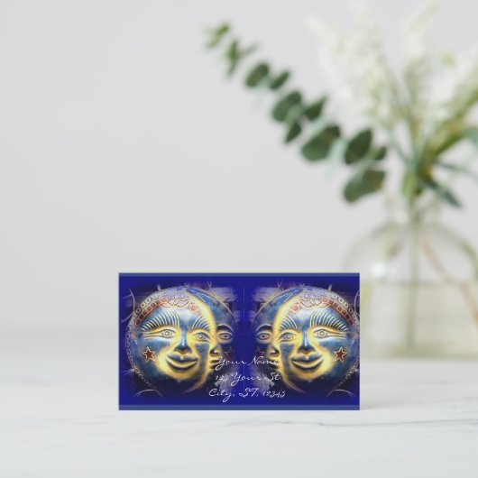 Sun moon sterren Thunder_Cove Visitekaartje (Staand voorkant)