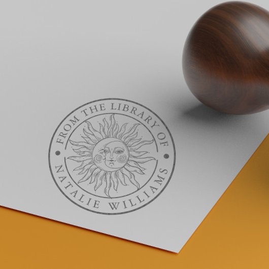 Sun Moon uit de bibliotheek van Rubber Stamp Rubberstempel