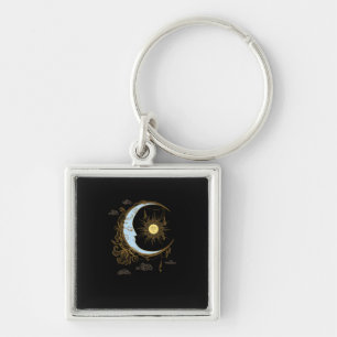 Sun Moon Vintage 90s Witch Whimsigoth Esthetisch Sleutelhanger