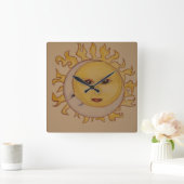 Sun Moon Wandklok (Huis)