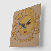 Sun Moon Wandklok (Hoek)