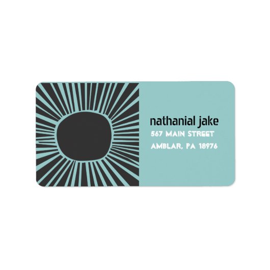 Sun Moon Water print je eigen labels (Voorkant)