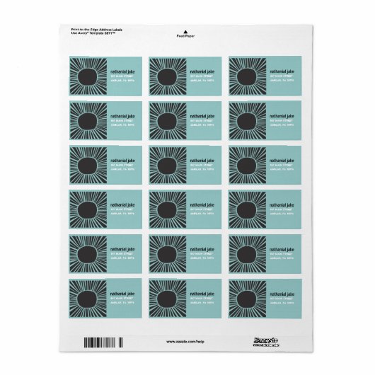 Sun Moon Water print je eigen labels (Full Sheet)