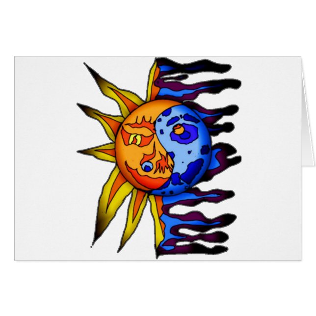 Sun/Moon Yin Yang (Voorkant Horizontaal)