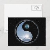 Sun-Moon Yin-Yang Briefkaart (Voorkant / Achterkant)