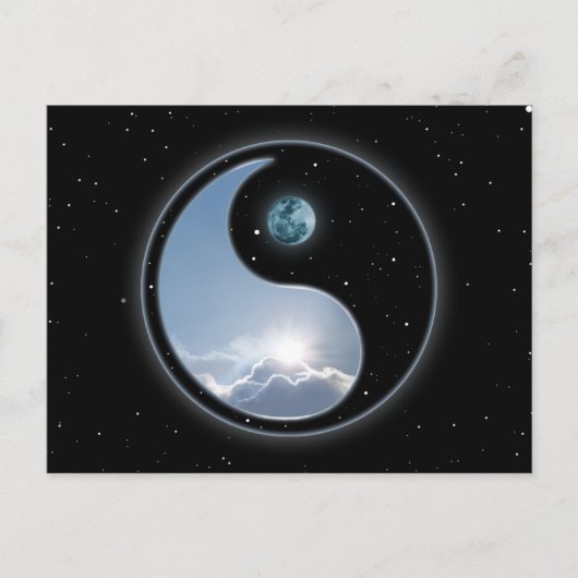Sun-Moon Yin-Yang Briefkaart (Voorkant)