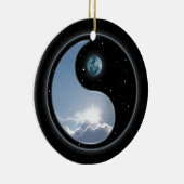 Sun-Moon Yin-Yang Keramisch Ornament (Rechts)